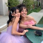 Malia Baker Instagram - Mo, Ms Em and @maybelline !! So grateful to have been nominated alongside this girl :) 👗 @eliesaabworld 💄 @maybelline by @melissa.hernandez 💍 Gramma’s closet 💇🏾‍♀️ by me :)) #sustainablefashion choices by @albrightfashionlibrary