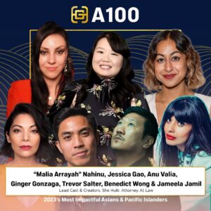 Maliah Arrayah Instagram - 💜🥰Really excited to be part of the @goldhouseco A100 list alongside so many amazing people!! Really cool!! 💚🤘🏼 @shehulkofficial @chairman.gao @gingerthejester @jameelajamil @trevvibes @wongrel @anuvalia 
.
“Every May, the A100 honors 100 Asian Pacific leaders who made the greatest impact on culture and society over the past year. Celebrate the honorees through this special film, produced in partnership with Google, and learn more about their achievements below.”
.
For those that are curious, I am part Native Hawaiian🌺🥰 (Pacific Islander)
.
#shehulk #a100 #goldhouse #entertainment #pacificislander #nativehawaiian