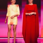 Malin Åkerman Instagram – Host appreciation post 🤩 Watch Petra and Malin in action during the Grand Final, tonight from 21:00 CEST #Eurovision2024
