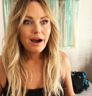 Malin Åkerman Instagram - Getting ready for you #eurovision2024 @marandahair making me shine ✨