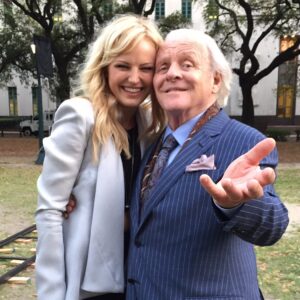 Malin Åkerman Instagram - #tbt to that time I got to work with the legend himself  #anthonyhopkins #movies