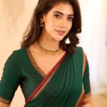 Malina Instagram - Shot by @iamvigneshjayakumar Makeover @priyaprabu_artistry Saree @thenmozhidesigns #saree #sareelove #indian #girl #model #actress #kollywoodcinema