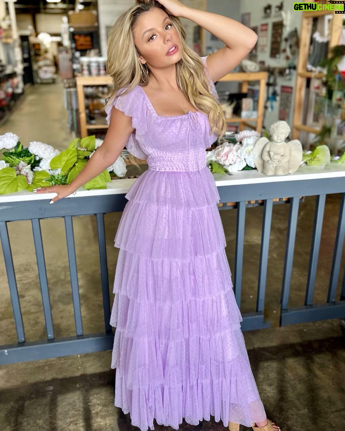 Mallory James Mahoney Instagram - ๐Doesnโt Mallory look absolutely stunning in this pretty party dress?!๐ Now at Painted Tree Highland Village. #dresses #partydress #newarrivals #ootd #outfitoftheday #whatiwore #boutiqueshopping #dfwshopping #glamorous