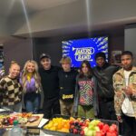 Mallory James Mahoney Instagram - Thanks for the sweet night in the suite for the @lakers game @disneychannel 🏀💜💛💜🏀