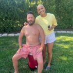 Mallory James Mahoney Instagram - Be sure to swipe to last pic📸 Proud of my Dad representing @kateskrew. @kate.johnson1 we always said you are a skilled stylist!💛💛💛
