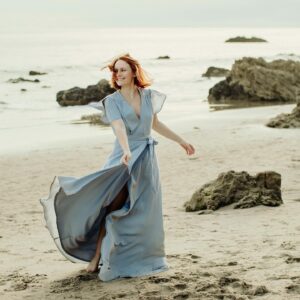 Mandalynn Carlson Instagram - Swipe to see how pretty this dress is when I spin!! Such a very fun photoshoot (pre lockdown) with @ashleypieperphotography and @_abbyrosephoto_ and of course my @pat_sly 💙 
.
We had such a lovely FaceTime dinner date with another couple we’re friends with and it was so so lovely!! I think I forgot just how much I truly enjoy sharing stories over dinner with people. It was so lovely and I’m so grateful we have the access to FaceTime to be able to socialize even when we are trying to stay safe at home. I wanted to share that for anyone feeling like they are really missing that connection with other couples! 
.
.
.
#photoshootideas #photoshoots #couplegoals❤ #couplephotography #couplephotoshoot #couplephoto #couplelove #laphotographer #laphotography #lamodels #inlove😍 #beachphotography #beachphotoshoot #malibubeach #redheads_of_insta #redheadgirl #foreverlove #datingwithpurpose #coupleshoot #facetimephotoshoot