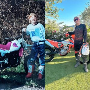 Manon Fiorot Instagram - Mon père m’a appris à conduire ma première moto cross à l’âge de 7 ans 😍❤️
J’ai toujours adoré piloter 
27 ans après toujours un plaisir d’aller rider en famille 😁✌️