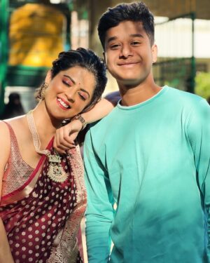 Mansi Joshi Instagram - Happy birthday to my dearest brother ganiyaaa @gagan_deep_3805 ❤️🥳 who cares and protects us And we love you a lot nan Thamma 🤗 Stay happy forever 🎉💖😍