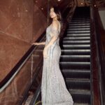 Mansi Taxak Instagram - Glowing and growing✨✨ Wearing this beautiful gown by @nikhitatandon ❤️ Clicked by- @saurabh_sonkar @timestalent #timestalent #instadaily #instagram #instagood #trending #trendingreels #explore #explorepage #missworldfinal