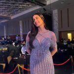 Mansi Taxak Instagram - Glowing and growing✨✨ Wearing this beautiful gown by @nikhitatandon ❤️ Clicked by- @saurabh_sonkar @timestalent #timestalent #instadaily #instagram #instagood #trending #trendingreels #explore #explorepage #missworldfinal