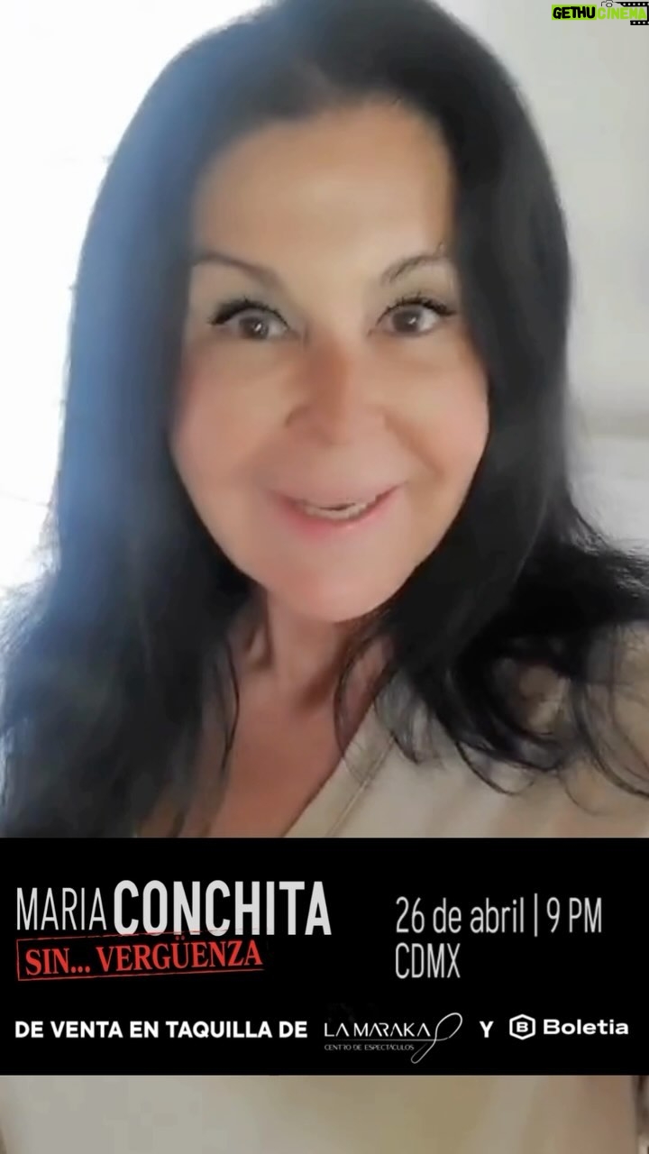 María Conchita Alonso - 2.5K Likes - Este 26 de abril tu y yo tenemos una noche de copas🍷❤️🔥 en donde te contaré TODOS mis mayores secretos, cantaremos juntos mis mayores éxitos, y muchas sorpresas más. 💋
¡No te lo puedes perder! Boletos disponibles en www.boletia.com y en taquilla de Salón La Maraka🎟️
#mariaconchita #mexico #cdmx
#concierto #conciertosmexico #conciertosenmexico #venezolanosenmexico