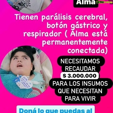 María Valenzuela Instagram - Vamos a unir fuerzas como lo hicimos siempre ‼️ Todos por Alma y Milo ‼️ Si no podes donar compartí este flyer con amigos , compañeros de trabajo, familia y si podes poner tu granito de arena podes hacerlo al Alias 👉AYUDAR.SALVA 🙏♥️VAMOS A LOGRARLO!!!!