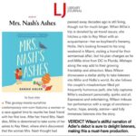 Mara Wilson Instagram - Thrilled about this GLOWING audiobook review for #MrsNashsAshes from @library_journal! I loved getting to narrate @sarahadlerwrites’s delightful, funny, sexy, heartwarming romance. I laughed, I cried, I said the words “broccoli emoji” fifteen times in a row. Link in stories, give it a listen! 🥦 ❤️