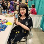Mara Wilson Instagram – Day Two of @galaxyconoklahomacity! So many nice people, and so many reassurances that Tornado Watches happen here all the time. And also this adorable crocheted Matilda doll! 😍 One more day!