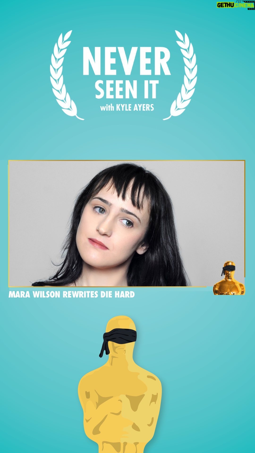 Mara Wilson Instagram - New pod! Mara Wilson has never seen Die Hard, but she rewrote it and we read her script! Hear the entire script and episode wherever you get podcasts! Never Seen It with Kyle Ayers. Link to everything in our bio. #neverseenit #podcast #podcasts #comedy #comedypodcasts #film #moviepodcast #marawilson #diehard