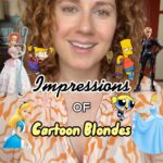 Marcella Lentz-Pope Instagram – Impressions of Cartoon Blondes 👱‍♀️ Check out my Redheads, Brunettes, Raven hair & Pink hair impressions…