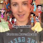 Marcella Lentz-Pope Instagram - Raven head? Raven haired? More cartoon hair color impressions… and sorry dad for not even coming close to goofy 🤦‍♀️