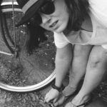 Marcella Lentz-Pope Instagram - That time I went bike riding and wore sandals. Learn from my mistakes people. 📷 @israelbroussard #35mm #35mmfilm
