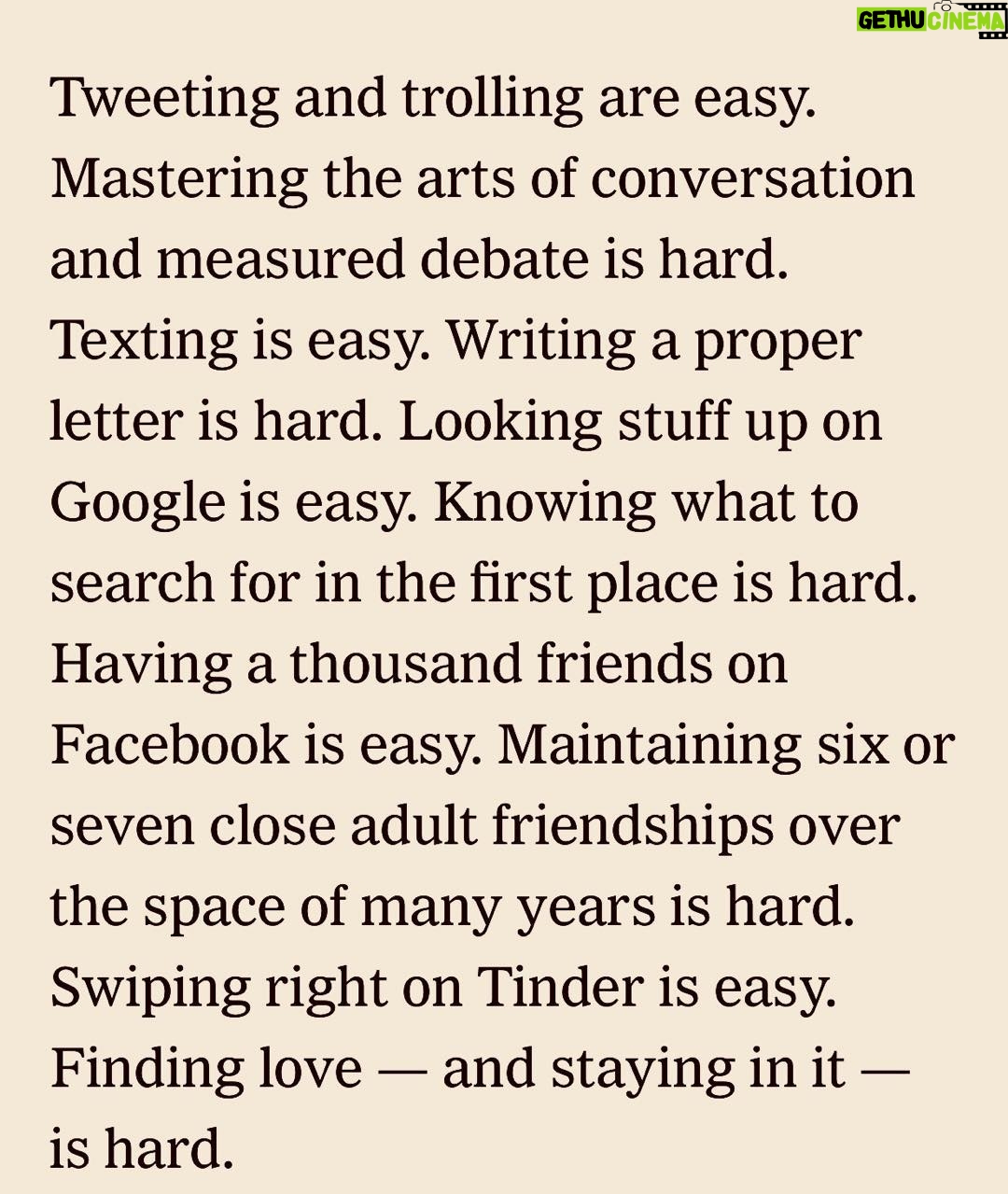 Marcia Cross Instagram - Well said Bret Stephens. #communication#love#realintimacy