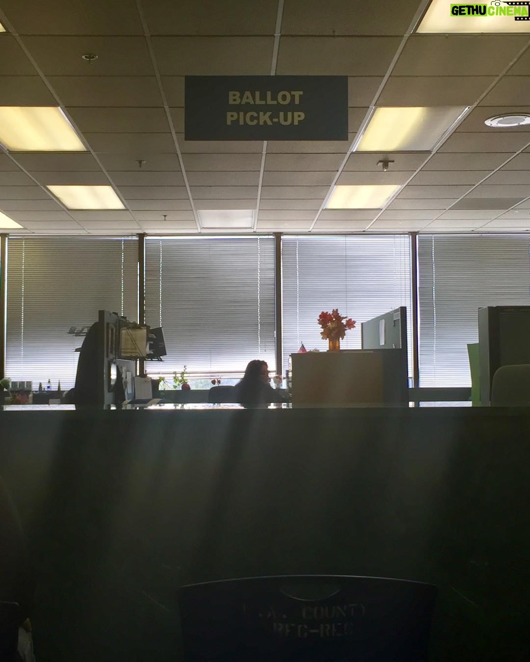 Marcia Cross Instagram - Drove over an hour to vote early! Waiting for my ballot. #bluewave #vote #privilege