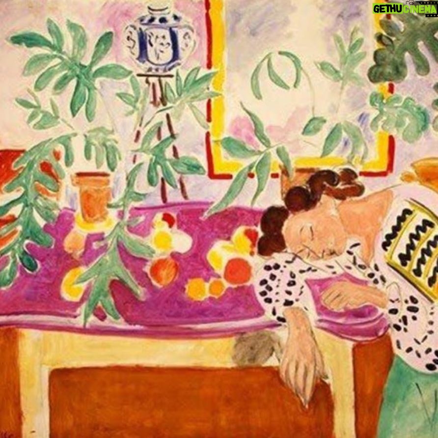 Marcia Cross Instagram - Me today. #Matisse #sleeping woman Xo m💗