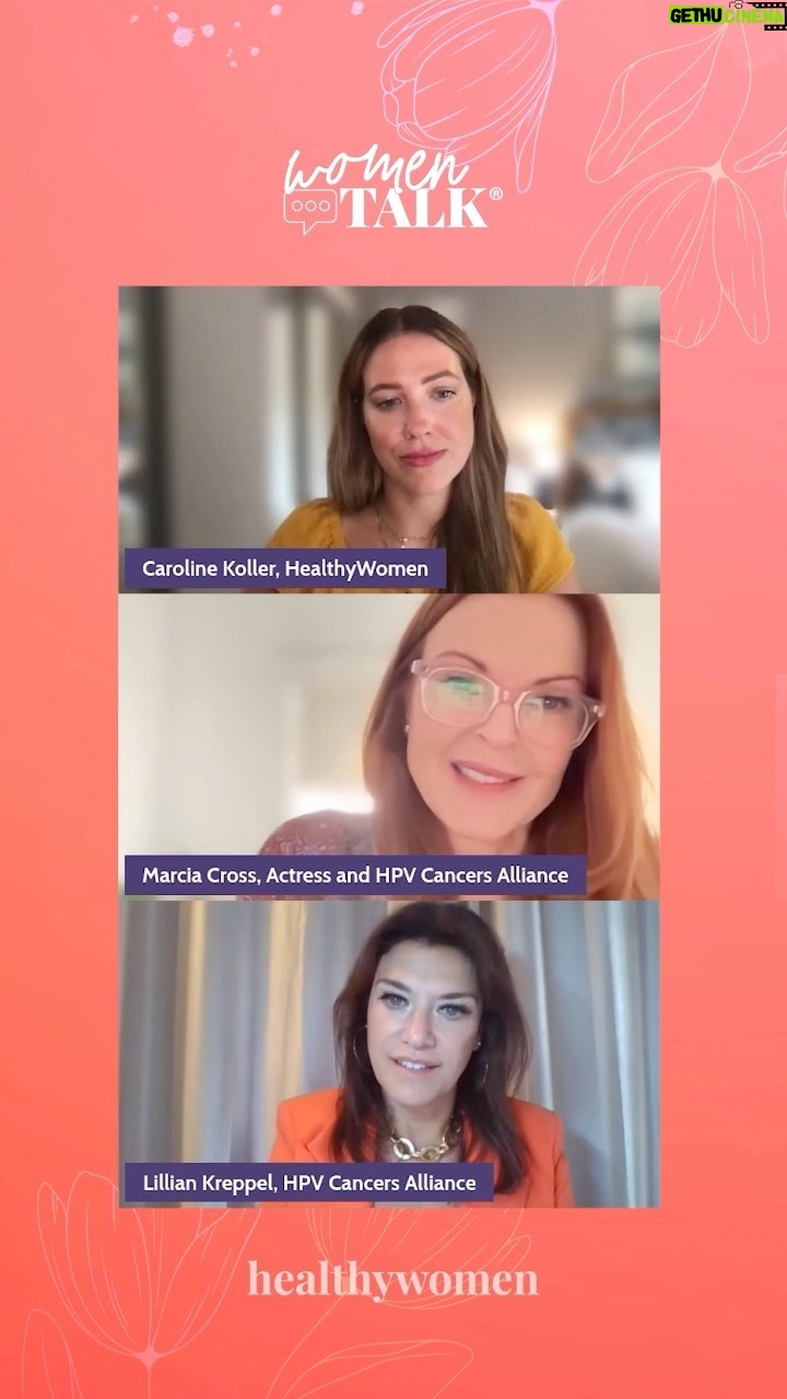 Marcia Cross Instagram - On WomenTalk, @HealthyWomen talked with actress @reallymarcia and her close friend @lilliankreppel about the power of supporting your friends through their health journeys. If you missed this powerful conversation, link in bio! #GirlfriendsDay #HPV #Cancer
