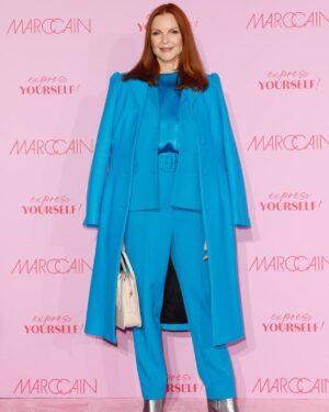 Marcia Cross Instagram - I am very grateful for your generous donation in support of Ukraine. Especially the final part of the fantastic show was extremely touching. Thank you for having me @marccain #MarcCainGirls #MarcCainLovesFashionWeek #ExpressYourself 

📸 franziska krug / getty images