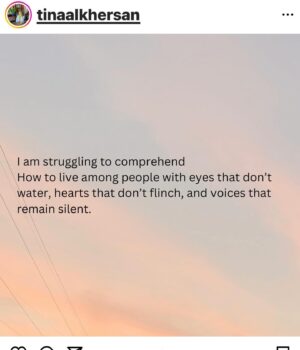 Marcia Cross Instagram - This is a poem by @tinaalkhersan. I copied the last line in my previous post and did 
not give her credit. I was feeling heartbroken and read her extraordinary words and simply copied and pasted. 
Please read her and follow her. Thank you for your poetry Tina. ♥️🙏
- and if anyone know how to add an insert to a post please lmk! I’m not the best w insta.
Thx