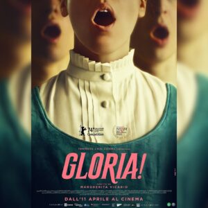 Margherita Vicario Instagram - La rivoluzione musicale sta per iniziare! 🎻💃 Vi mostriamo il poster ufficiale di GLORIA!, un viaggio attraverso il tempo e lo spazio, alla scoperta di un’epoca dove la musica è stata la voce della ribellione. #Gloriailfilm! dall’11 Aprile al cinema.
.
.
Regia di Margherita Vicario, con Galatea Bellugi, Carlotta Gamba, Veronica Lucchesi (@rappresentantelista), Maria Vittoria Dallasta, Sara Mafodda, Paolo Rossi, Elio (@elio_eelst), Natalino Balasso, Anita Kravos, Vincenzo Crea, Jasmin Mattei, Gioele Pagura. 
Una produzione @tempestafilm con @rai_cinema 

@margheritavicario
@uncantobrasileiro
@_______dade
@tempestafilm
@tell.film
@galateabellugi
@carlottagamba_
@veronica___l
@mariavittoria.dallasta
@sara_mafodda_
@paolo_rossi_ufficiale
@anitakravos
@vincenzo.crea
@jasminamattei