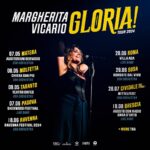 Margherita Vicario Instagram - 🎻❤️‍🔥NUOVO TOUR!❤️‍🔥🎻 Ve la immaginate Pincio con l’orchestra? e Ave Maria? E MAGIA? e ROMEOOO? Felice di comunicarvi le prime date del “GLORIA! Tour 2024”. Calendario in aggiornamento... Alcune date sarò accompagnate dalla mia storica live band di amabili talenti pazzi, altre invece da due meravigliose Orchestre: @orchestra_magna_grecia (Matera, Molfetta, Taranto) e @lacorelli (Ravenna, Susa, Cividale del Friuli). Vecchi immancabili classici, le nuove canzoni di Showtime e qualche assaggio dalla colonna sonora del mio primo film GLORIA! che uscirà al cinema l’11 aprile. Insomma...NON VEDO L’ORA. Sarà pazzesco🤤 vi vedo lí, con chi vieni?❤️‍🔥 “GLORIA! Tour 2024” martedì 7 maggio 2024 - Matera @ Auditorium Gervasio - con Orchestra mercoledì 8 maggio 2024 - Molfetta (BA) @ Chiesa San Pio - con Orchestra giovedì 9 maggio 2024 - Taranto @ Teatro Orfeo - con Orchestra venerdì 7 giugno 2024 - Padova @sherwood_festival - Live Band martedì 18 giugno 2024 - Ravenna @ravennafestival 2024 - con Orchestra venerdì 28 giugno 2024 - Roma @villa.ada.festival - Live Band sabato 29 giugno 2024 Susa (TO) @borgatedalvivo - con Orchestra domenica 28 luglio 2024 - Cividale del Friuli (UD) @mittelfest - con Orchestra sabato 10 agosto 2024 - Brescia @Agosto con @radiondadurto - Live Band   Vendita Online: Venerdì 1 marzo ora 14:00 Punti vendita autorizzati: Mercoledì 6 marzo ore 10:00 Grazie @vivoconcerti @carlopellegrino__ @metatronmgmt @islandrecords_it @goigest