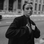 Margo Dumas Instagram - THE BEST STREET STYLE IN MY LIFE 📸💦 @bordunova.a REALLY!🥹 Outfit check: Suit @zara Chocker/lngr @zhilyovalingerie.pl Loafers/bag @prada