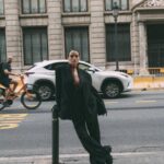 Margo Dumas Instagram - THE BEST STREET STYLE IN MY LIFE 📸💦 @bordunova.a REALLY!🥹 Outfit check: Suit @zara Chocker/lngr @zhilyovalingerie.pl Loafers/bag @prada