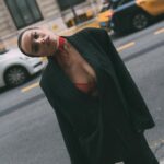 Margo Dumas Instagram - THE BEST STREET STYLE IN MY LIFE 📸💦 @bordunova.a REALLY!🥹 Outfit check: Suit @zara Chocker/lngr @zhilyovalingerie.pl Loafers/bag @prada