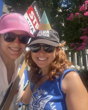 Marguerite MacIntyre Instagram - Happy late birthday to @msjoellegarf who rocks the Radford picket! Celebrate by donating to Green Envelope Fund. Joelle started this to help folks with groceries as the strike continues. She’s the best!