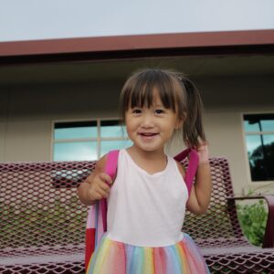 Mari Madrid Instagram - We just dropped her off at her first day of preschool 🥹😭