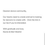 Mari Madrid Instagram - Looking forward to potentially working with new and/or familiar faces. All the info in the link in our bio (please don’t ask questions without looking at the link 🤪). Submissions will close Oct 24th midnight PST.