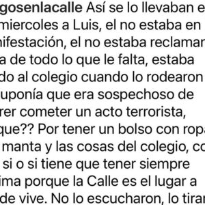 María Carámbula Instagram - ➡️ @amigosenlacalle 
Son personas realmente buenas, amorosas, que ayudan permanentemente a la gente que vive en la calle. La mezcla de sentimientos horribles que siento no la voy a describir (Si sos empátic@ los vas a sentir vos también)