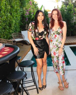 Maria Ho Instagram - What better way to celebrate the launch of @fleurdumalnyc’s card-inspired collection than co-hosting a poker event with their amazing founder @jenniferzuccarini! It’s about time someone made feminine and flirty pieces for the ladies who love cards!

Swipe to see all the action on the felt! ♠️♥️♣️♦️