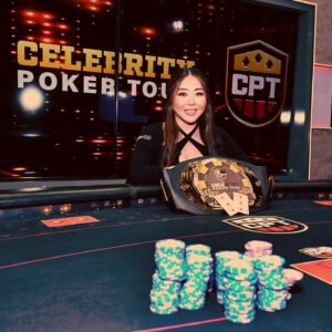 Maria Ho Instagram - Winner, winner! 🏆 Also, this is a sign to get into WWE and add to my belt collection! What would my wrestling name be? 🙃

💄: @icon_image 

#poker #pokerlife #gamer #womenpower