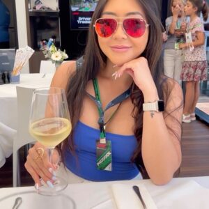 Maria Ho Instagram - Wowza! What an absolute dream to be in the paddock for the F1 Spanish Grand Prix in Barcelona. 

Growing up in the states, I didn’t have much exposure to the sport, but after binging 𝘍𝘰𝘳𝘮𝘶𝘭𝘢 1: 𝘋𝘳𝘪𝘷𝘦 𝘛𝘰 𝘚𝘶𝘳𝘷𝘪𝘷𝘦, I was absolutely hooked. My emotional investment in the drivers and the teams is at peak levels these days (Lewis Hamilton is my fav!) Seeing everything in person and being in pit lane up close and personal to where the action happens was undoubtedly a once-in-a-lifetime experience!

Swipe to see a surprise driver appearance!

#f1 #formula1 #barcelona #racing #pokerlife #travel