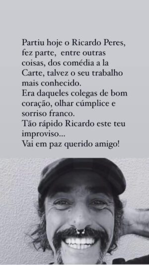 Maria Rueff Instagram - Abraço-vos @zepmau @cesartmourao @carlosmmcunha 
outros tantos amigos e família! 🩶