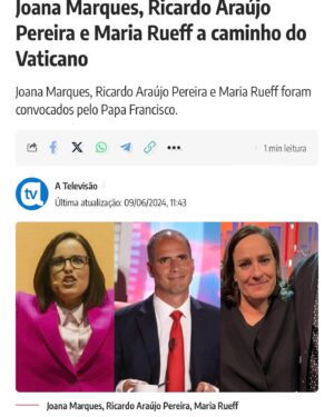 Maria Rueff Instagram - ORAÇÃO A PEDIR O BOM HUMOR: 
Dai-me, Senhor, uma boa digestão,
mas também qualquer coisa para digerir.
Concede-me a saúde do corpo e o necessário
bom humor para mantê-la.
Dai-me, Senhor, uma alma simples,
que saiba aproveitar tudo o que é bom
e não se assuste demasiado perante o mal,
mas encontre maneira de recolocar
as coisas no lugar devido.
Dai-me uma alma que não fique refém do tédio
nem de resmungos, impaciências ou lamentações,
e não permitais que me atormente
para lá do razoável
com essa coisa turbulenta chamada “eu”.
Dai-me, Senhor, um sentido de humor apurado
Dai-me a graça de compreender uma piada, uma brincadeira, para conseguir um pouco de felicidade e para dá-la de presente aos outros. Amén! 
(Oração escrita por São Tomás More
e rezada diariamente pelo Papa Francisco) 
❤️
@comodissetolentino 
@joanamarquespic 
#ricardoaraújopereira 
@vaticannewspt