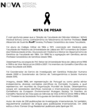 Maria Rueff Instagram - José Alexandre de Gusmão Rueff Tavares 
1954-2024
🩶
Até sempre querido primo, 
Que a terra lhe seja leve!