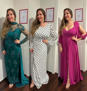 María Toledo Instagram - ¿Qué vestido te gusta más para cantar #ElAmorBrujo esta noche??? 
💚🖤🩷