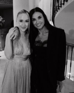 Maria Bakalova Instagram - Thank you @festivaldecannes for the opportunity to meet and spend time with some of my biggest idols, the actresses who’s always been an inspiration to me ❤️ 
… this is an appreciation post of these extraordinary women! 
@demimoore #CateBlanchett @isabelle.huppert @dianekruger 👑👑👑👑

📸: @emiliomadrid 
💃: @highheelprncess 
💇‍♀️: @patrickwilson
💄: @jamesmolloymakeupartist