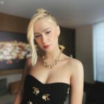 Maria Bakalova Instagram - To be able to promote and have press days for something that you’ve been a fan of for years it’s something really special! #gotgvol3 Guardians of the Galaxy Vol.3 is coming out in just 2 days and I truly can’t wait for all of you to see it and meet Cosmo! She’s a good girl ❤️❤️❤️❤️❤️🐶🚀 💃: @highheelprncess 💄: @kdeenihan 💇‍♀️: @florido 🌞: @skj 💆‍♀️: @traceycunningham1
