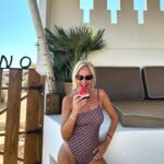 Maria Bekatorou Instagram - Find me where the watermelon is…🍉 @saltwater_gr @stellamccartney @saltwater_resortboutiques #summervibes #watermelonstories #blessed #happy #syros #greeksummer