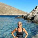 Maria Bekatorou Instagram - Εκεί που η ήλιος αγγίζει τη θάλασσα…Εκεί… @saltwater_gr @saltwater_resortboutiques @balmain #astypalaia #summervibes #blessed #beachlife #greece🇬🇷 #balmain