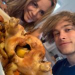 Maria Bello Instagram – So proud of this kid – Not only is he a thoughtful, curious, expansive artist but he’s becoming a hell of a chef too! #nationalsonsday #blessed #whateverloveislove