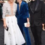 Maria Bello Instagram - Best dates ever to the Emmys where once again @beef_netflix_official slayed! Makeup: @lindahaymakeup Hair: @philipcarreonstyle Dress: @georgeshobeika Styling: @highheelprincesss